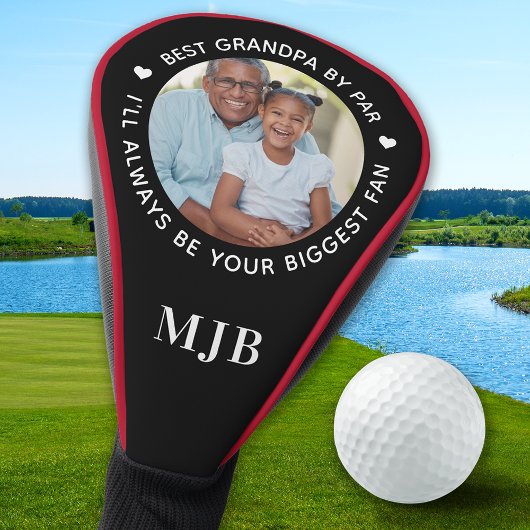 Aangepaste GRANDPA Gepersonaliseerde Foto & Monogr Golfheadcover