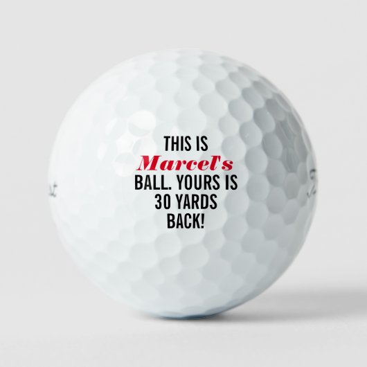 Aangepaste grappig golfballen (Voorkant)