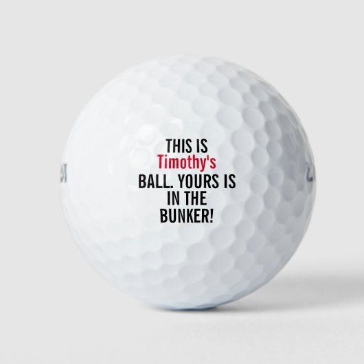 Aangepaste grappig golfballen (Voorkant)