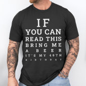 Aangepaste grappige 40e verjaardag wordt 40 drinke t-shirt