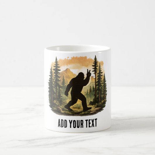 Aangepaste Grappige Bigfoot Sasquatch Ontwerp - Ge Koffiemok (Center)