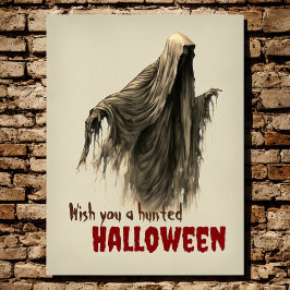 Aangepaste Grappige Creepy Ghoul Haunted Halloween Poster