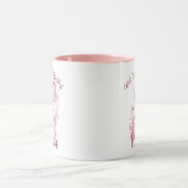 Aangepaste Grappige Cute Romantische Roze Geesten  Mok (Midden)