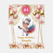 Aangepaste Grappige Deken Grootmoeder Verjaardag G (Voorkant)