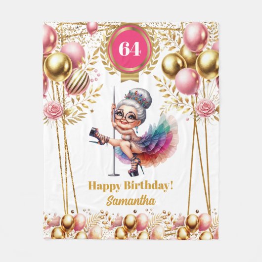 Aangepaste Grappige Deken Grootmoeder Verjaardag G (Voorkant)