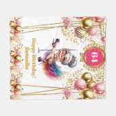 Aangepaste Grappige Deken Grootmoeder Verjaardag G (Voorkant (Horizontaal))