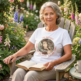 Aangepaste grappige elegante pensioencadeaus voor  t-shirt