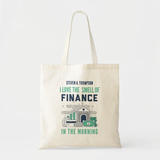 Aangepaste grappige financiën tote bag (Voorkant)