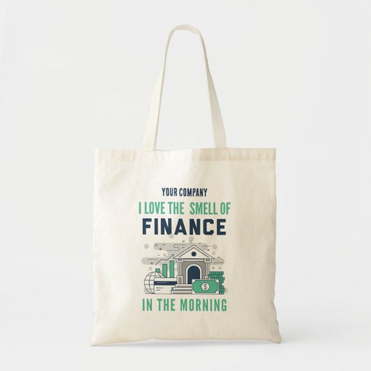 Aangepaste grappige financiën tote bag (Voorkant)