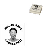 Aangepaste grappige foto van leraar Uitstekend Rubberstempel (Gestempeld)
