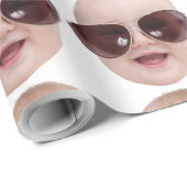 Aangepaste Grappige Foto Verjaardag & Nieuwigheid Cadeaupapier (Rol Hoek)
