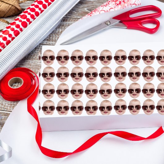 Aangepaste Grappige Foto Verjaardag & Nieuwigheid Cadeaupapier