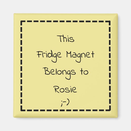Aangepaste Grappige Gepersonaliseerde Koelkast Mag Magneet (Voorkant)