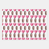 Aangepaste grappige gezicht inpakpapier Valentijns (Voorkant 3)