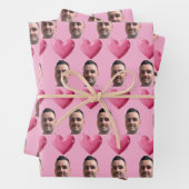 Aangepaste grappige gezicht inpakpapier Valentijns (In situ)