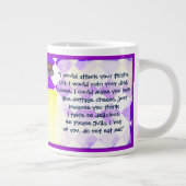 Aangepaste grappige Gingerbread Man Grote Koffiekop (Rechts)