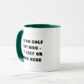 Aangepaste grappige golf citaten mok - zeggende gr (Voorkant links)