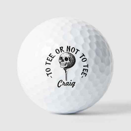 Aangepaste Grappige Golfer Quote Eenvoudig Golfballen (Voorkant)