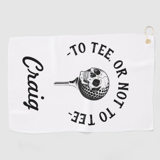 Aangepaste Grappige Golfer Quote Eenvoudig Golfhanddoek (Horizontaal)