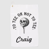 Aangepaste Grappige Golfer Quote Eenvoudig Golfhanddoek (Voorkant)