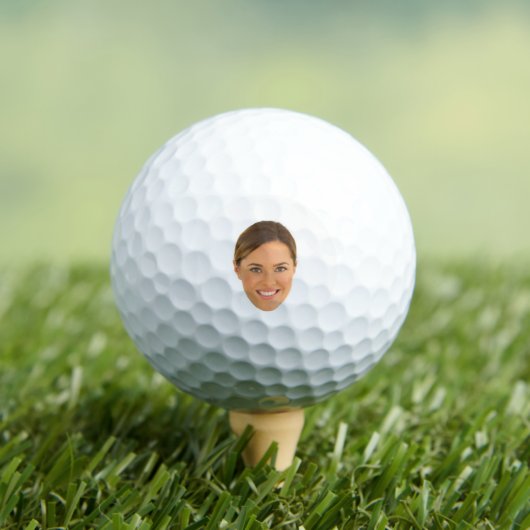 Aangepaste grappige golfer zuster gezicht uitgesne golfballen (Insitu Shirt)