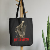 Aangepaste Grappige Gotische Horror Spooky Ghost H Tote Bag