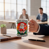 Aangepaste Grappige Grumpy Kerstman Kerstmis Koffiemok