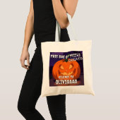 Aangepaste Grappige Halloween Trick or treat Tote Bag (Voorkant (product))