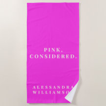 Aangepaste Grappige Heet Neon Roze Minimalistische