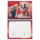 Aangepaste Grappige Hond Foto Kalender Personalise (Feb 2027)