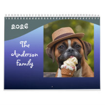 Aangepaste Grappige Hond Foto Kalender Personalise