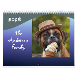 Aangepaste Grappige Hond Foto Kalender Personalise