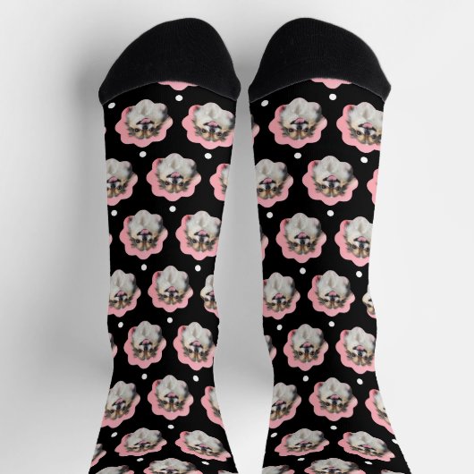 Aangepaste grappige hond foto sokken (Top)