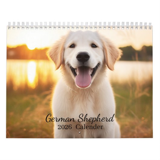Aangepaste grappige hondenfotokalender kalender (Hoes)