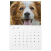 Aangepaste grappige hondenfotokalender kalender (Mar 2027)