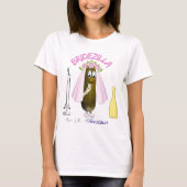 Aangepaste Grappige Ingemaakte Bridezilla Bachelor T-shirt (Voorkant)