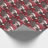 Aangepaste Grappige Kerst Ondeugende Lapjeskat Cadeaupapier (Hoek)