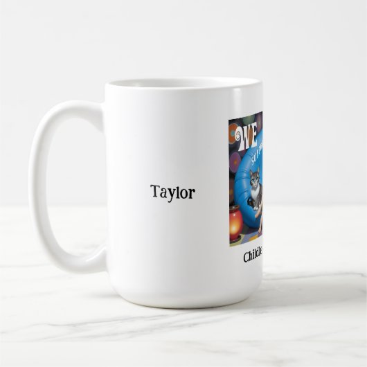 Aangepaste Grappige Kinderloze Kat Dames KAMALA 20 Koffiemok (Links)