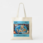 Aangepaste Grappige Kinderloze Kat Dames KAMALA 20 Tote Bag (Achterkant)