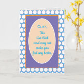 Aangepaste grappige krijgen goed kaart (Gele Bloem)