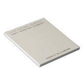 Aangepaste Grappige Lijst Liefhebber Zand Goud Min Notitieblok (Schuin)