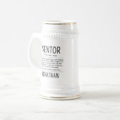 Aangepaste Grappige Mentor Coach Adviseur Waarderi Bierpul (Voorkant links)
