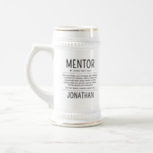 Aangepaste Grappige Mentor Coach Adviseur Waarderi Bierpul