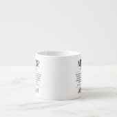 Aangepaste Grappige Mentor Coach Adviseur Waarderi Espresso Kop (Voorkant)