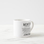 Aangepaste Grappige Mentor Coach Adviseur Waarderi Espresso Kop (Voorkant rechts)