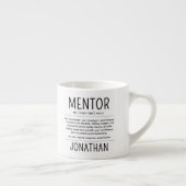 Aangepaste Grappige Mentor Coach Adviseur Waarderi Espresso Kop (Rechts)