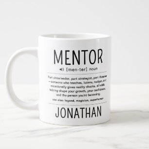 Aangepaste Grappige Mentor Coach Adviseur Waarderi Grote Koffiekop