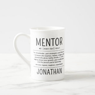 Aangepaste Grappige Mentor Coach Adviseur Waarderi Porselein Kop