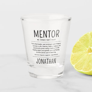 Aangepaste Grappige Mentor Coach Adviseur Waarderi Shot Glas