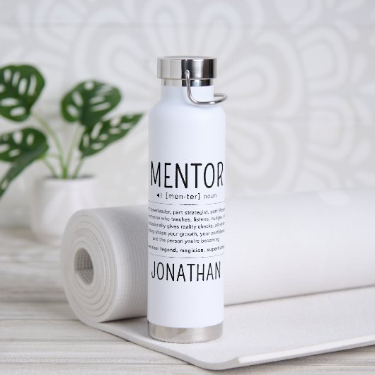 Aangepaste Grappige Mentor Coach Adviseur Waarderi Waterfles (Yoga)